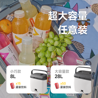 探险者（TAN XIAN ZHE）保温箱车载冰箱户外露营冰块冷藏箱摆摊便携冰桶保鲜保冷箱 【升级48小时】8L【食材保鲜】