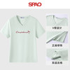  SPAO 正肩V领 女士短袖T恤
