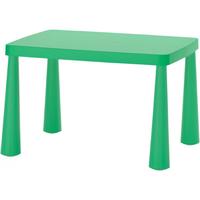 宜家(IKEA)MAMMUT玛莫特儿童桌学习绘画小桌子家用幼儿园餐桌 儿童桌亮绿色77x55cm