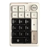 KZZI 珂芝 K20 20键 2.4G蓝牙 多模无线机械键盘 星岩灰 相逢轴 RGB