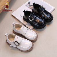 玛克邦纳 Macbana 儿童皮鞋公主女童春秋2025春季新款英伦软底黑色女孩鞋子