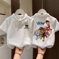 嫒宝时 Hercastle 男童纯棉短袖t恤polo衫翻领体恤夏季薄款中小童卡通汪汪队