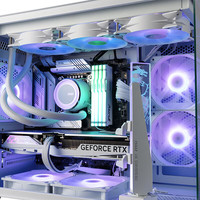 微星刀锋300R 200L龙菱2 M100L海景房碉堡ATX中塔侧透游戏机箱360冷排位M501L龙菱3办公机箱龙纹盾M301 PAG PANO M100L 碉堡 白