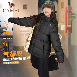CAMEL骆驼轻薄羽绒服女2025冬季户外加厚保暖防水防风面包服外套