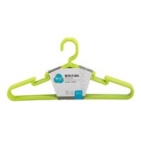 茶花衣架加粗加厚家用塑料衣架子晒衣服凉衣架撑子挂衣防滑晾衣撑 【20只】咖色