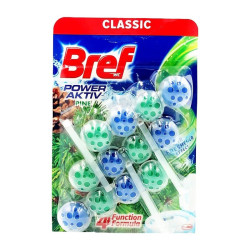 Bref 悬挂式马桶清洁球剂洁厕宝洗厕所除臭自动除垢去异味去渍 洁厕球松林味3挂4袋装
