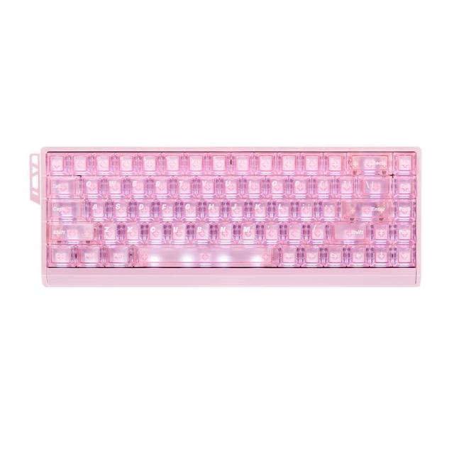 今日必买：艾泰克 磁轴 机械键盘  狼轴 粉色 RGB
