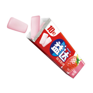 益达 木糖醇无糖口香糖 草莓味 14g 10粒