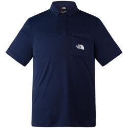 北面 短袖Polo男户外速干透气短袖8AV2 藏青色/8K2 XL