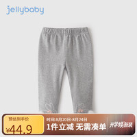 jellybaby 杰里贝比 女孩裤子春秋 花灰