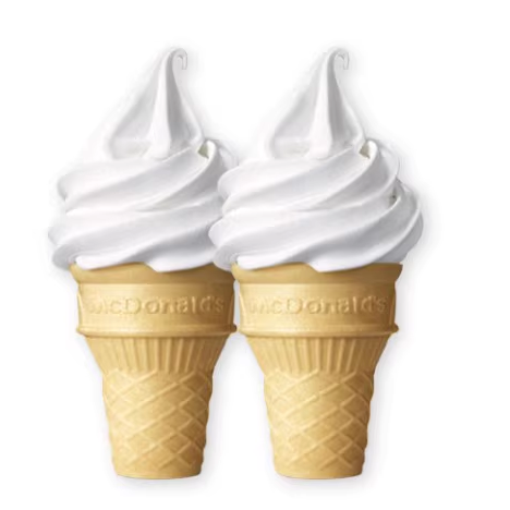 恰饭萌萌 麦当劳 甜筒冰淇淋 2个 全国通用