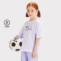 FILA 女中大童（130-170）T恤女童休闲针织短袖衫