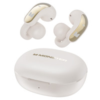 魔声 Open Ear AC228 蓝牙耳机耳夹式 蓝牙6.0 暖阳白