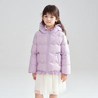 【三防面料 花边连帽】女童25秋中大童秋装儿童轻薄羽绒服