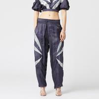 伊莎贝尔·玛兰 ISABEL MARANT 女式双腰头设计花纹拼接抽绳调节裤腿休闲长裤
