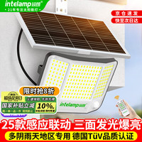 颖朗 intelamp 太阳能照明灯户外光控感应家用庭院室外投光灯光控