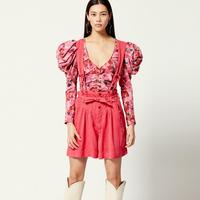 伊莎贝尔·玛兰 ISABEL MARANT 女式凉感压褶多纽扣大口袋休闲短裤