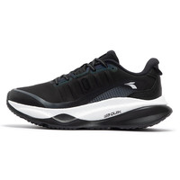 361° 赤焰4 雨屏 防泼水 男子减震跑鞋 672432215-8 曜石黑/羽毛白 43