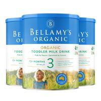 贝拉米（Bellamy's）澳洲有机婴幼儿配方奶粉3段(12-36个月) 原生HMO 【积分领券】900g*3罐 【1-3岁】900g*3罐