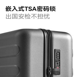 90分行李箱24英寸大容量托运密码旅行箱PC拉杆箱莫奈紫【京东联名款】 24英寸 【需托运，5-7天差旅】