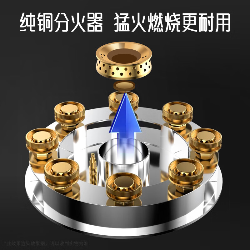 太太乐 JZY-Z228 5.2kW猛火 双九头直喷 液化气燃气灶