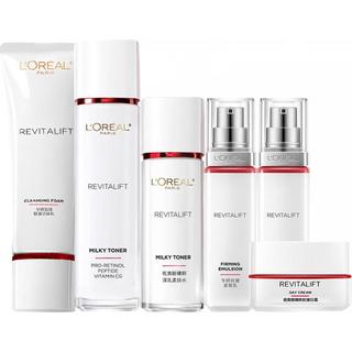 巴黎欧莱雅复颜抗皱紧致水乳套装 150ml*2+洁面*2+眼霜+面霜