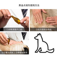 黄金点 滴剂猫咪狗狗用猫癣皮肤病掉毛皮炎异味犬猫辅助皮肤营养修复滴液 0-10kg犬用(整盒4支)