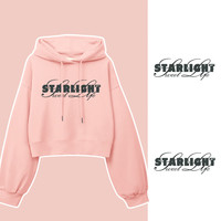 回力牛奶丝宽松短款连帽卫衣女春秋季2025年时尚休闲运动风上衣 丁香紫-优雅花体字 M