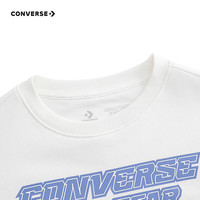 Converse匡威童装男童卫衣2025秋季赛车印花复古学院风潮流上衣打底衫 古典白 160 /76 【身高152-158cm】