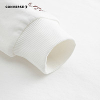 Converse匡威儿童卫衣2025秋季新款男女童复古潮流纯棉长袖套头上衣打底衫 古典白 140 /68 【建议身高128-140cm】