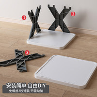 三栖虎鞋架家用门口多层简易可拆卸室内小窄门口鞋柜出租屋宿舍收纳 双排【黛黑色】3层