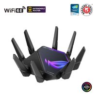华硕 ASUS ROG无线路由器 WiFi 6E电竞路由器GT-AXE16000 四频6GHz 双10G端口 2.5G WAN端口三级游戏加速