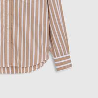 Gap女装2025春季款纯棉长袖衬衫常规廓形时髦上衣外搭759372