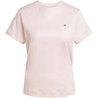 W CAT女粉色半袖可爱彩色胶印小猫图案舒适透气时尚圆领短袖