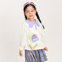 【保型抑菌儿童小魔纤T恤】迷你巴拉 MINI BALA 巴拉女童长袖上衣宝宝打底衫