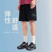 特步 运动短裤透气针织五分裤时尚休闲百搭跑步运动裤