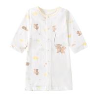 哈咪奇 婴幼儿童春夏款男女宝宝纯棉兔兔风筝圆领开胸睡袍睡衣家居服