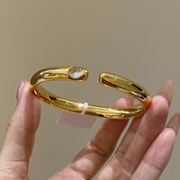 瑞诺 黄金手镯 点钻泥鳅背手镯默认58#/金重约8.5g