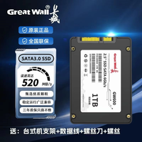 长城 GW600 SSD2.5寸SATA3.0接口1/2TB台式机笔记本高速固态硬盘
