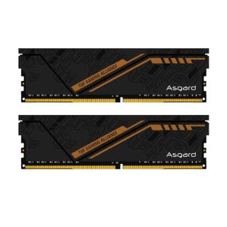 阿斯加特 32GB(16GBx2) DDR4 3200 台式机内存条 金伦加&TUF 马甲条 精选颗粒