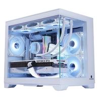 玩嘉WJCOOLMAN 孤勇者 白色海景房 机箱 无A柱款