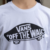 VANS 经典滑板LOGO 白色 XL 短袖T恤