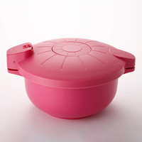 MEYER 美亚 47357 微波炉压力锅 塑料 18cm 玫红色
