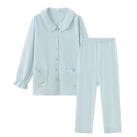 宜而爽【7A抑菌防螨】100%纯棉女士家居服套装休闲可外穿抗起球睡衣女