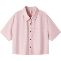 短袖衬衫女生薄款宽松衬衣百搭上衣女款夏季休闲女生衬衫通勤外套