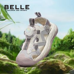 BeLLE 百丽 童鞋女童包头凉鞋2024夏季中大童学生休闲防滑沙滩鞋儿童鞋子