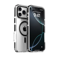 U&G 苹果iPhone12/12Pro 磁吸防摔 黑色 手机壳