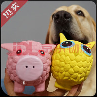 迦图鲮 官方旗舰新品宠物玩具耐咬中大型犬幼犬狗狗洁齿互动发声磨牙棒拉 发声猪-小号