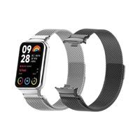 适用小米手环8Pro金属手表表带9pro米兰磁吸腕带智能手环红米watch4代通用Redmiwatch5男女表链织