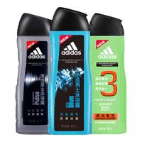  adidas/阿迪达斯 三效合一 男士沐浴露套装+磨砂净澈  酷爽冰透+磨砂净澈 750ml+250ml
